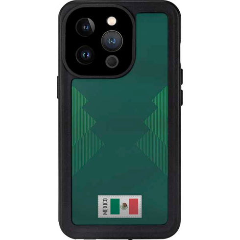 Mexico Soccer Flag iPhone 15 Pro Waterproof Case